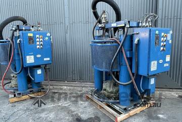 Nordson Bulk Melter Applicator 5551 200L Polyurethane Monomer drum unloader pair Nordson Bulk Melter Applicator 5551 200L Polyurethane Monomer drum unloader pair