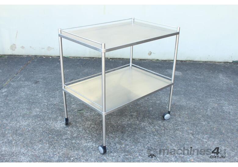 caption 2 Tier Stainless Steel Trolley.