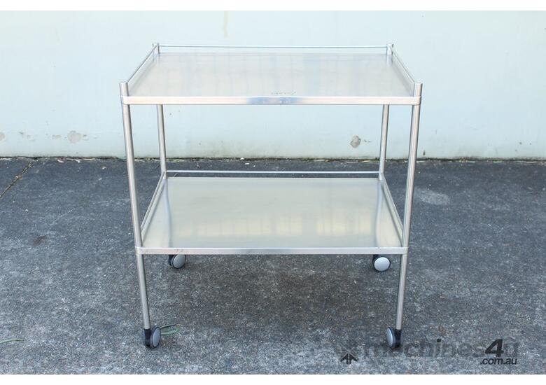 caption 2 Tier Stainless Steel Trolley.