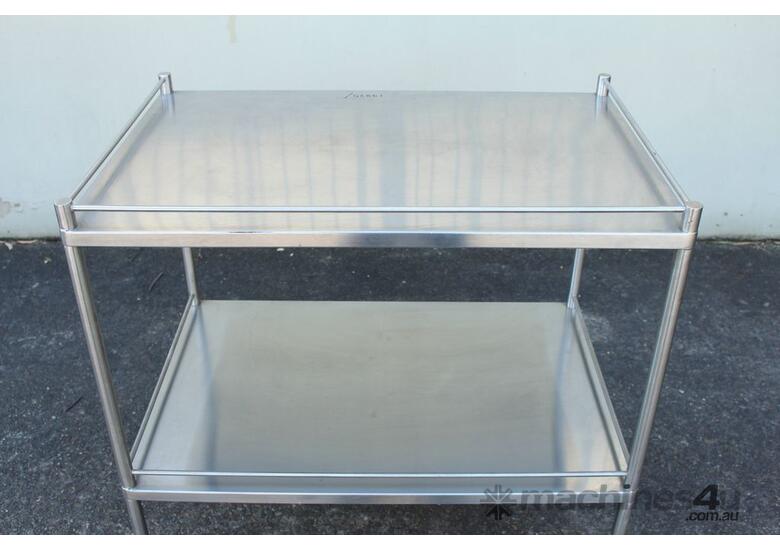 caption 2 Tier Stainless Steel Trolley.