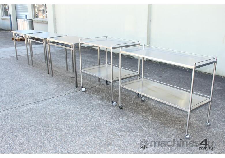caption 2 Tier Stainless Steel Trolley.