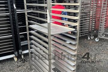 Trolleys Stainless Steel 1.8 h x 750mm deep x 520mm wide
