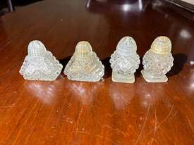 QTY OF CRYSTAL & SILVERWARE SALT/PEPPER SHAKERS - picture1' - Click to enlarge