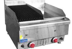 GASMAX Benchtop Combo 1/2 Char & 1/2 Griddle - JUS-TRGH60E
