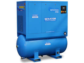 Senator CS11-8 Tank Mount 11kw (15hp) Rotary Screw Air Compressor Built in Dryer & Filters - picture0' - Click to enlarge