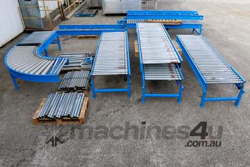 Motorised Roller Conveyor Set - 18m Long