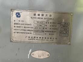 Float Cutting Table with glass breaking table - picture0' - Click to enlarge