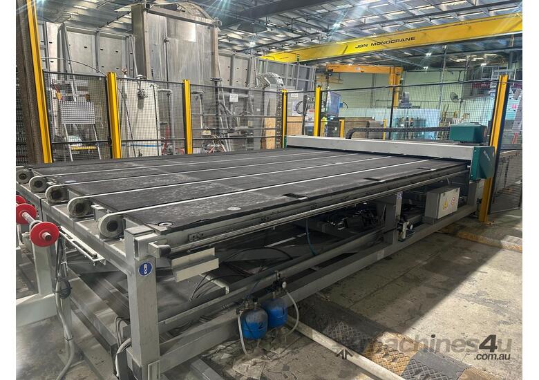 Float Cutting Table with glass breaking table