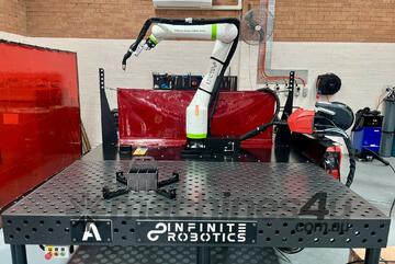 HD Dual Table Cobot Welder, easy to use with FANUC