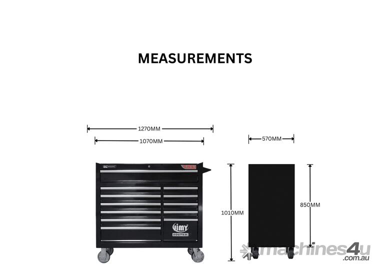 Konect Series 12 Drawer 42” Roller Cabinet
