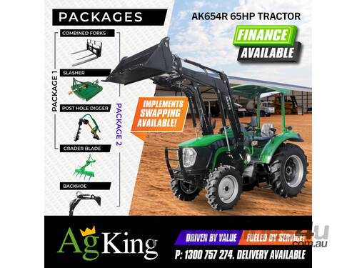 caption AgKing - 65HP Tractor ROPS FEL - PACKAGE DEALS