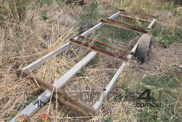 (9206) Good Solid 3 Bin Fruit Trailer (Shepparton East, VIC)