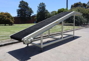 Large Heavy Duty Motorised Incline Elevator Conveyor - 2.3m High