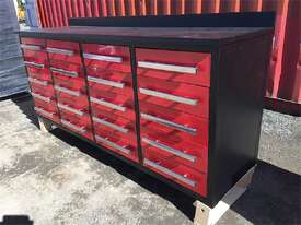 Unused Workshop bench, with 20 drawers - picture0' - Click to enlarge