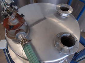 Powder Hopper (Stainless Steel) Capacity 0.8 Cu Mt. - picture1' - Click to enlarge