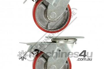 CW150S Industrial Caster Wheels 150mm Wheels 2 x Swivel/Brake