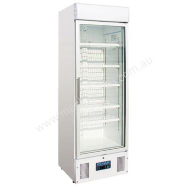Polar Refrigerator Upright Display Cabinet 348Ltr White Body with Glass Door