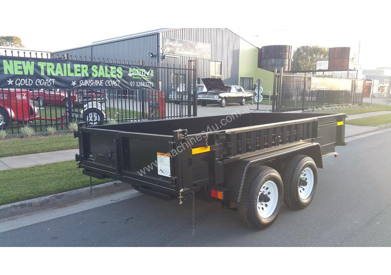 caption 12x6 Hydraulic Tipper / Dump Trailer Tandem 3T