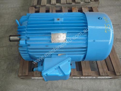 TOSHIBA 75HP 3 PHASE ELECTRIC MOTOR/ 1420RPM