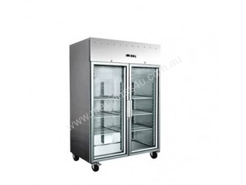 EXQUISITE - GSC1410G - COMMERCIAL KITCHEN UPRIGHT GASTRONORM CHILLERS WITH GLASS DOORS