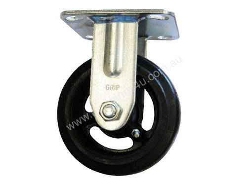 42078 - RUBBER MOULDED IRON WHEEL CASTOR(FIXED)
