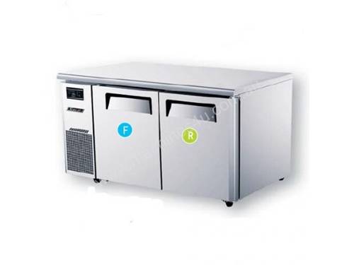 Turbo Air KURF12-2 Under Counter Side Prep Table Refrigerator / Freezer