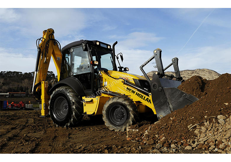 caption New Holland B90B Backhoe Loader