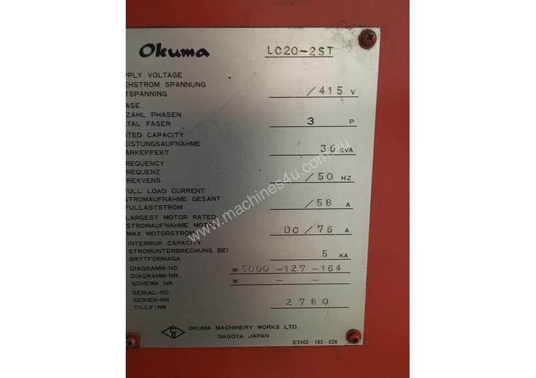 caption OKUMA LC20 CNC OPS 5020 Controller