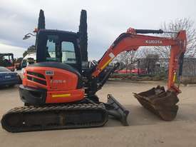 2017 KUBOTA U55-4 EXCAVATOR WITH FULL CABIN, HITH AND BUCKETS, LOW 1100 HRS - picture0' - Click to enlarge