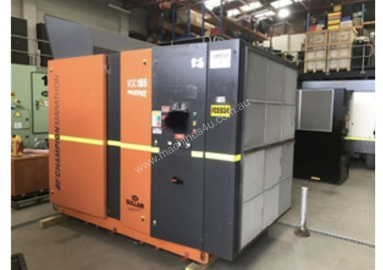 caption CHAMPION COMPRESSORS/ SULLAIR VOC185KW ELECTRIC COMPRESSOR- 1100CFM 7.8 BAR