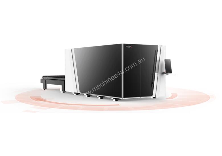 caption 3kW twin table enclosed laser cutting system