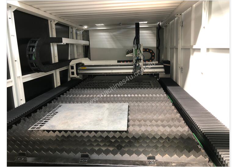 caption 3kW twin table enclosed laser cutting system