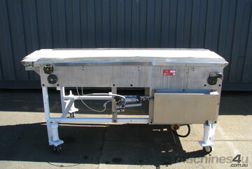 Stainless Steel Motorised Belt Conveyor - 2.1m long