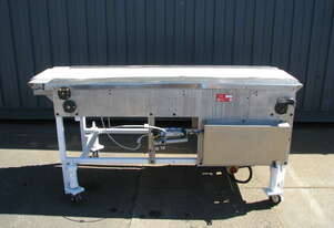 Stainless Steel Motorised Belt Conveyor - 2.1m long Stainless Steel Motorised Belt Conveyor - 2.1m long