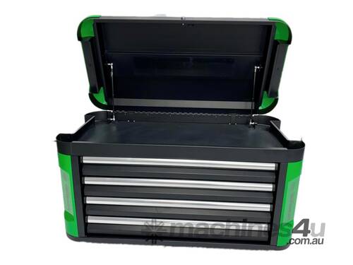 MONSTER TOOLS MBTB4L LARGE 4 DRAWER TOOL BOX WITH BUMPER. PROFESSIONAL QUALITY