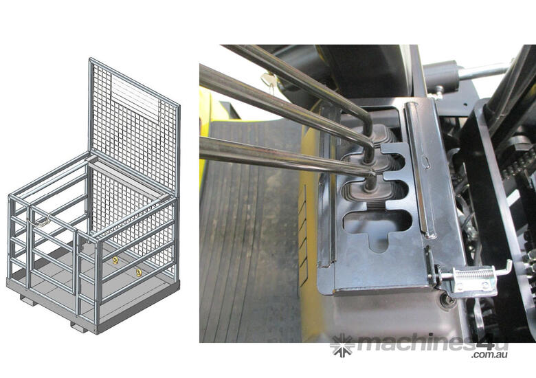 caption Forklift Safety Cage Hire