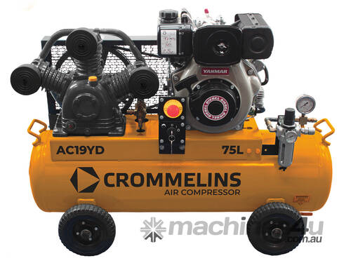 Crommelins Air Compressor Diesel 75L
