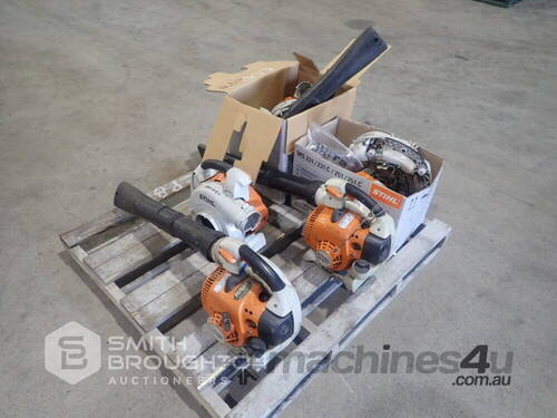 PALLET COMPRISING OF STIHL PETROL BLOWERS & SPARE PARTS