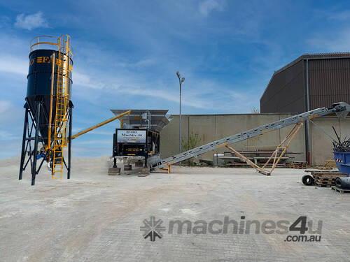 caption MOBILE CONCRETE PLANT CONTAINER TYPE 30 M3/H FABO MINIMIX