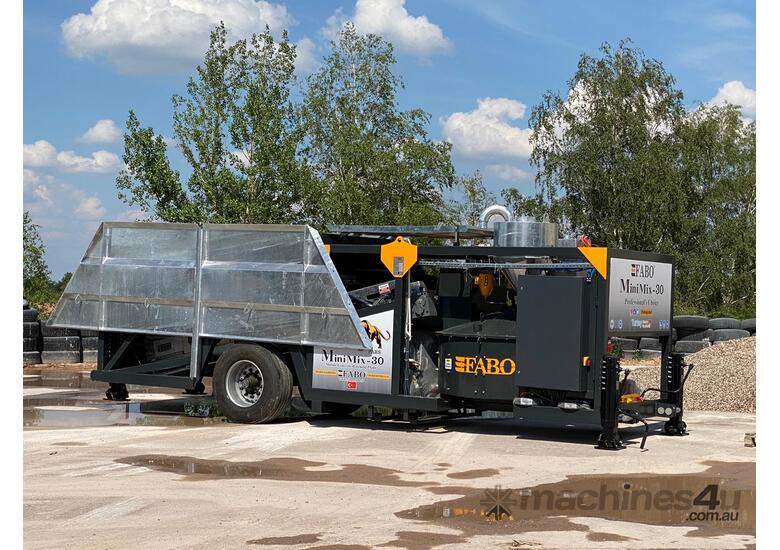caption MOBILE CONCRETE PLANT CONTAINER TYPE 30 M3/H FABO MINIMIX