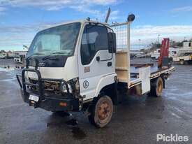 2006 Isuzu NPR Flatbed Crane Truck - picture1' - Click to enlarge