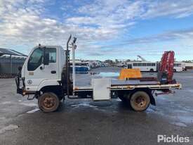 2006 Isuzu NPR Flatbed Crane Truck - picture2' - Click to enlarge