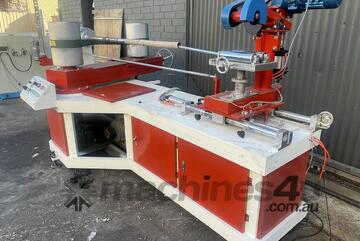 Cardboard Paper tube roll wind winding machine Cutter Rotating knife cutting VSD