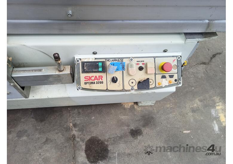 caption 2001 Sicar Optima 3800 Sliding Panel Saw