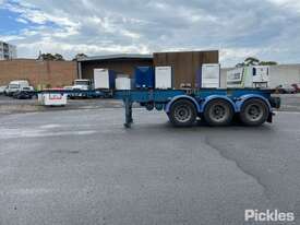 2005 Barker Heavy Duty Tri Axle Tri Axle Retractable Skel Trailer - picture2' - Click to enlarge