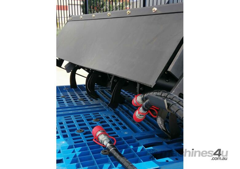 caption Rotary Hoe. Universal Mini Loader Quick Hitch