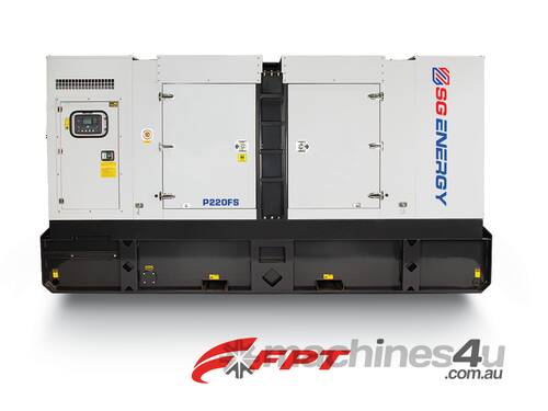caption SG ENERGY – FPT 220 kVA Rental Specification Three Phase Generator