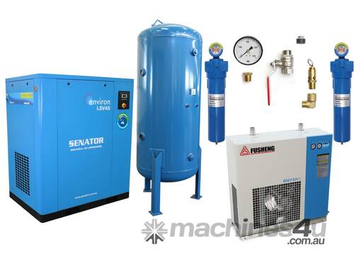 caption CVA Compressors - Senator LS45 Professional Package - 45kw Screw Air Compressor