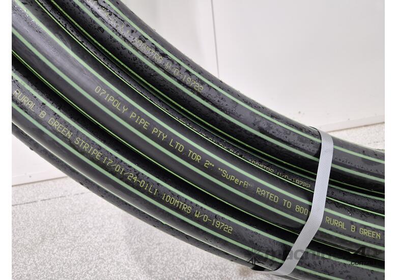 Used Green Stripe Poly Pipe Irrigation Pipe in , Listed on Machines4u