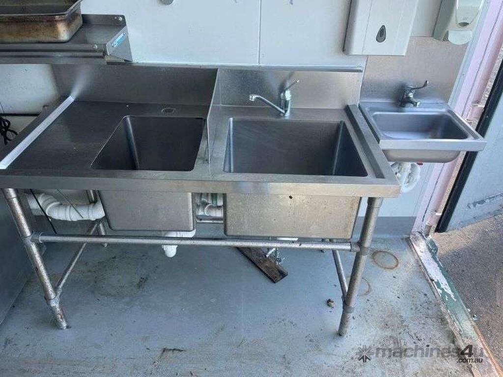 Used 20 Modified Shipping Container inc Food Prep Kitchen Side Open ...